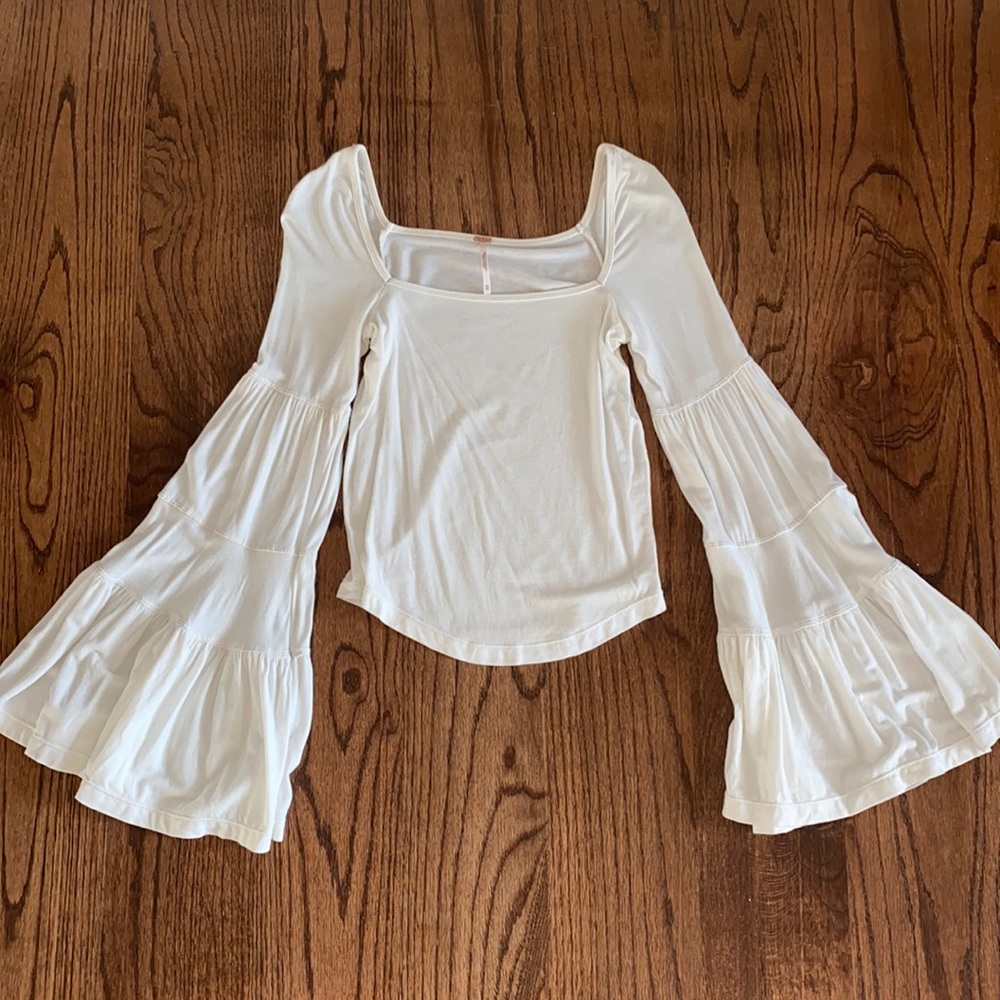 Free People Bell Sleeve Top
